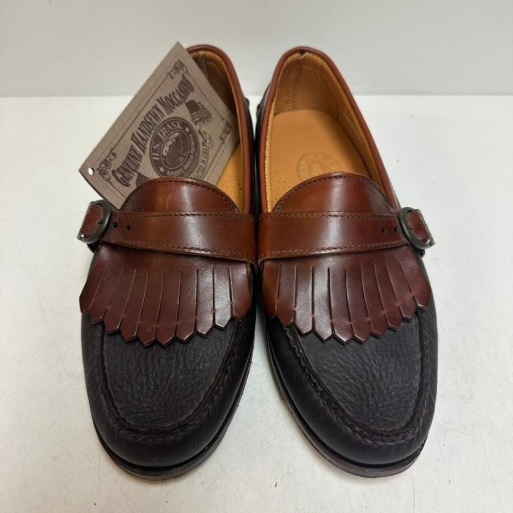 NWT Rancourt & Co x H.S. Trask Elk Buckle Loafer Handsewn Made in Maine USA 8 D